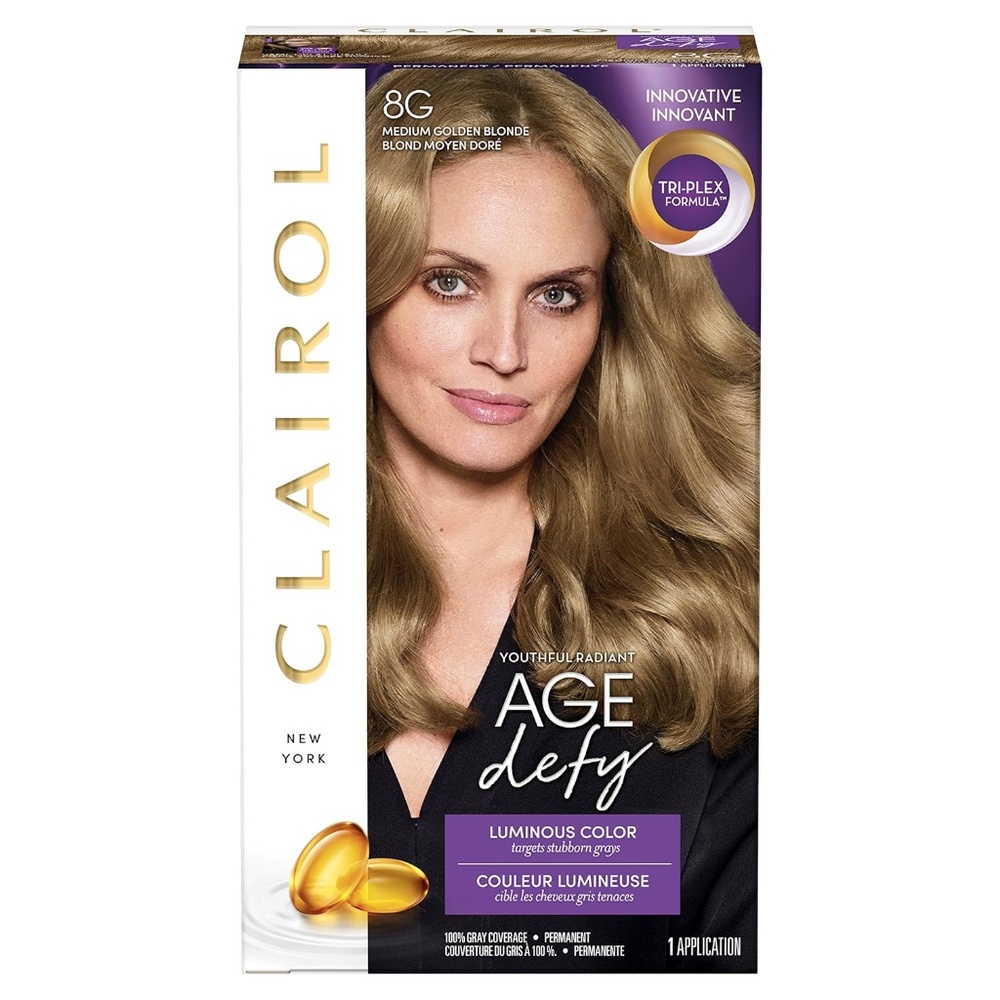 Clairol Age Defy Hair Color, 8G Med Golden Blonde, NWOT, HARD TO FIND ITEM!